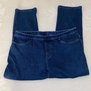 June & Daisy denim jean capri leggings S EUC